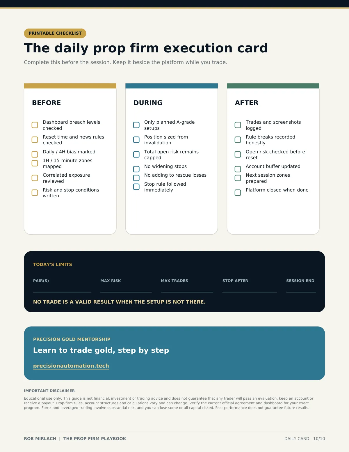 The Prop Firm Playbook, page 10 of 10